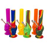 Bong silic. skull multicolors | 20006